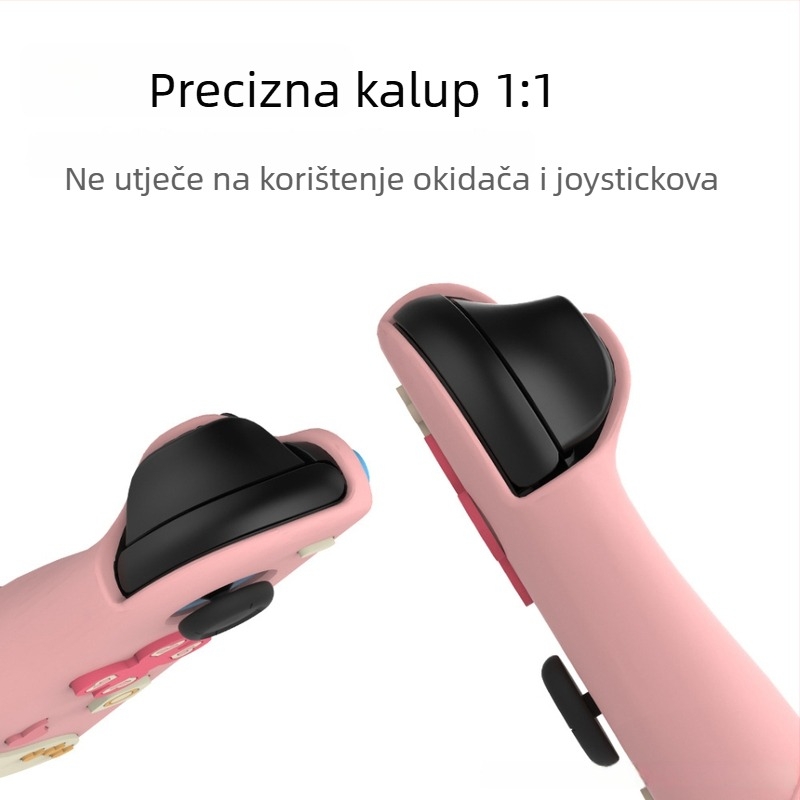 Zaštitno kućište Nintendo Switch 2 sa silikonskom ručkom (ABS + silikon, injekcijsko lijevanje, kompatibilno s Switch 2 handheld, zaštitni poklopac)