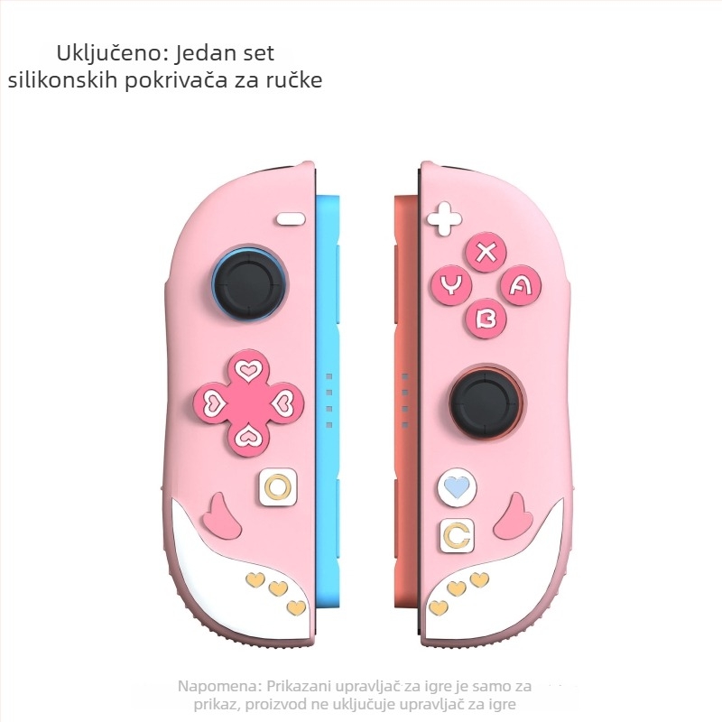 Zaštitno kućište Nintendo Switch 2 sa silikonskom ručkom (ABS + silikon, injekcijsko lijevanje, kompatibilno s Switch 2 handheld, zaštitni poklopac)