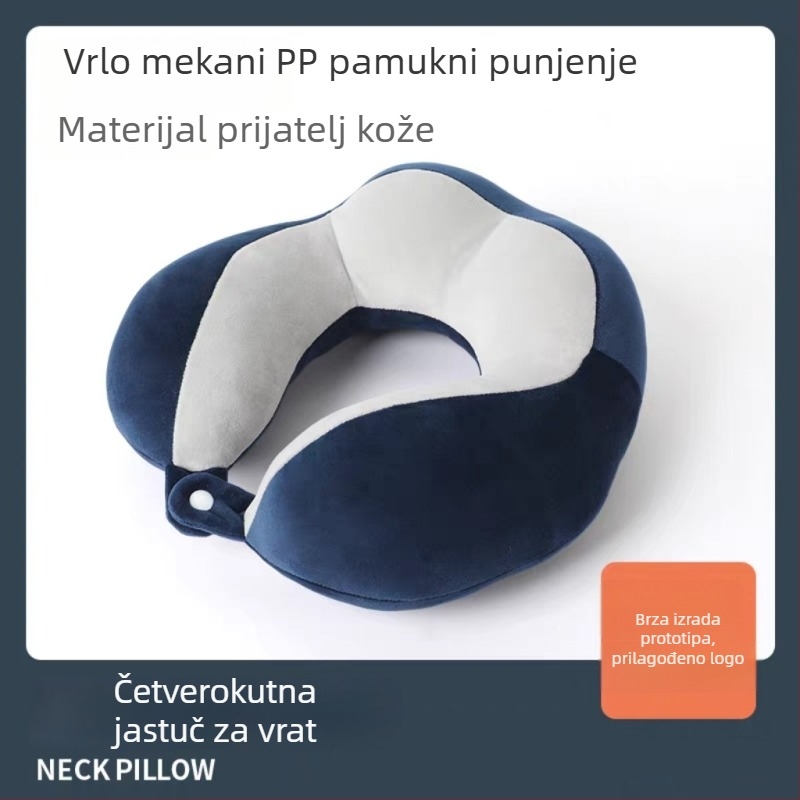 U-oblika jastučnica za vrat s PP pamukom punjenjem, mekani spandex materijal, moderan minimalistički dizajn, pogodna za kućnu upotrebu, ured, putovanja, mogućnost otiska logotipa