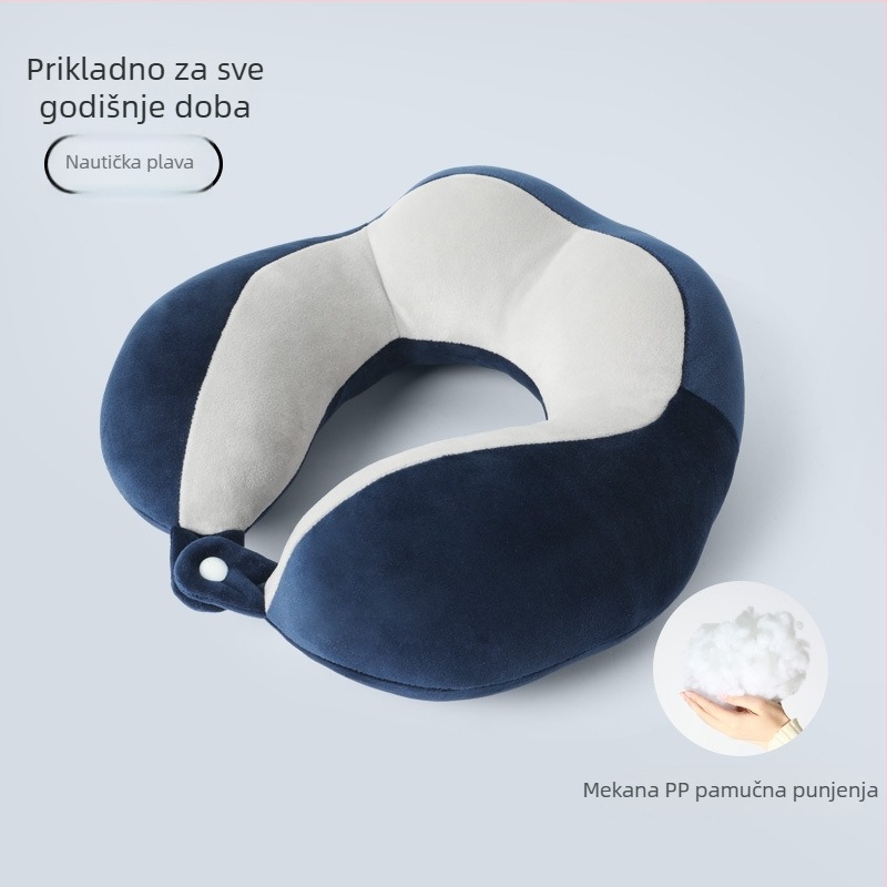 U-oblika jastučnica za vrat s PP pamukom punjenjem, mekani spandex materijal, moderan minimalistički dizajn, pogodna za kućnu upotrebu, ured, putovanja, mogućnost otiska logotipa
