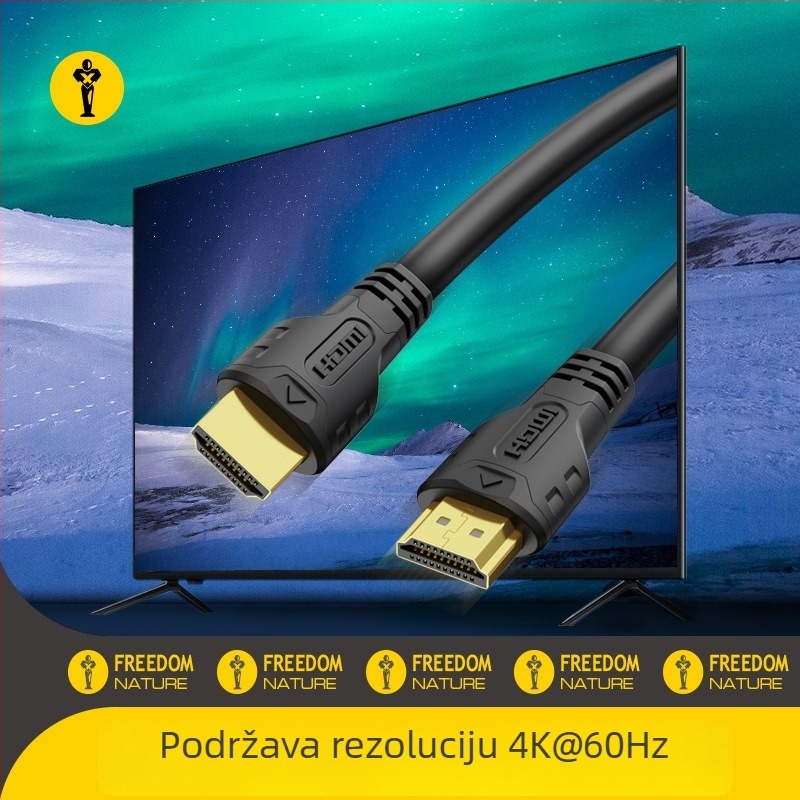 HDMI kabel 4K2K, HDMI muški–muški, bezoksidni bakar, zlatno pokriven, duljina 1,5 m