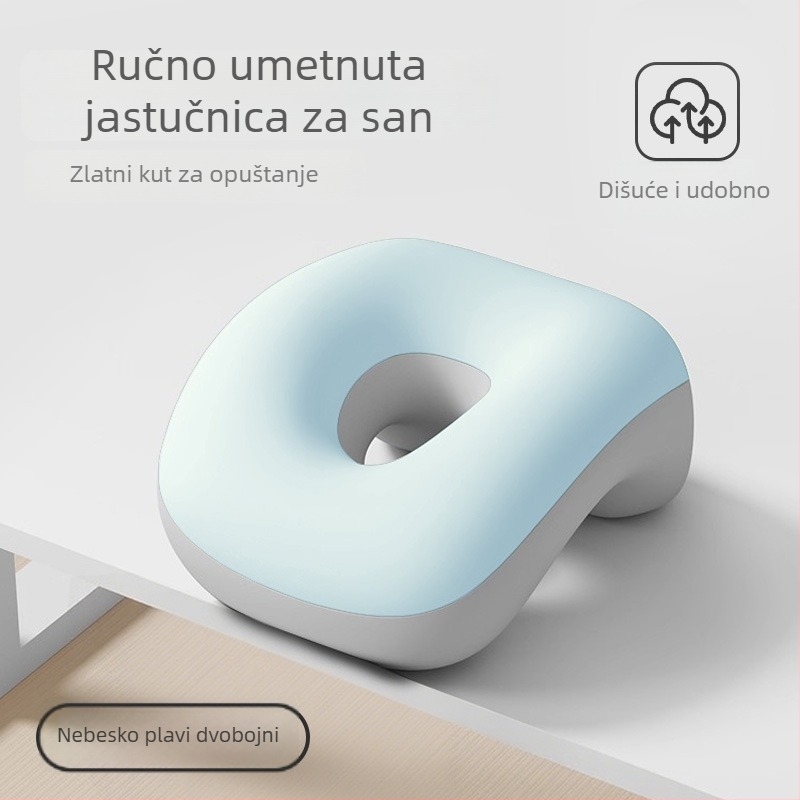 U‑oblikovani jastuk za dremanje za učenike osnovne škole, punjenje od memorijske pjene, navlaka od poliestera, moderan minimalistički stil