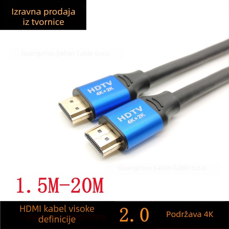 HDMI 2.0 kabel za set-top box – bakreno čelično jezgro, ručno zavarivanje, HDMI sučelje