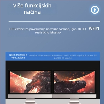 Micro HDTV na HDTV 2.0 HDMI kabel, 4K podrška TV-u, prijenosnom računalu, tabletu i kameri