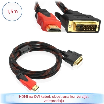 HDMI na DVI kabel – bakreni video kabel za TV i PC, adapter kabel