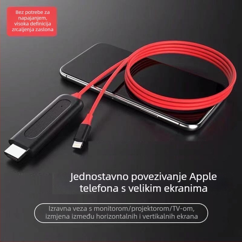 HDMI kabel s telefona na TV – Model 8876, bakreni vodič, adapter kabel za mobitel