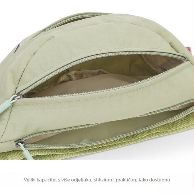 Crossbody torba — gradska jednostavnost, Oxford platno, zatvarač, laminirani džep, unutarnji džep