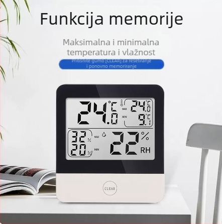 CJM-5001a Digitalni mjerač temperature i vlage s memorijom za visoke/niže temperature za plastenike i uzgoj — raspon -40 do 50°C, točnost vlage 0,1% RH, marka Chuang Ji Mei
