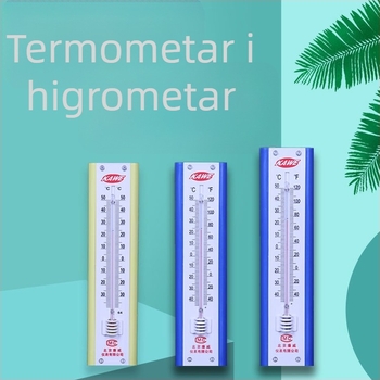 Zidni termometar za unutarnji i vanjski prostor s vlagom, raspon -30 do 50°C, točnost temperatura 0,5°C, točnost vlage 0,5%, ABS plastika, model 199/209