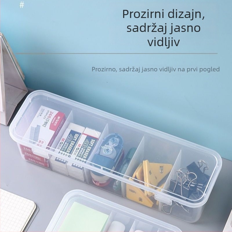 Kutija za skladištenje kabela s poklopcem i pretinnikom za navijanje – uredska organizacija, moderno minimalistički dizajn, brenda Friendly