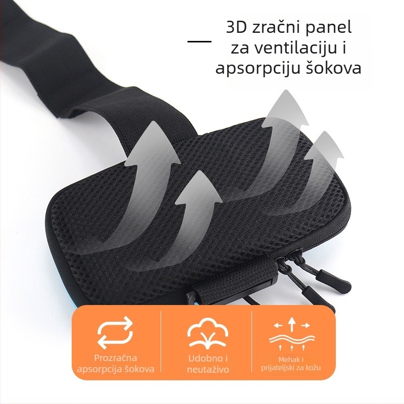 Armband torba za mobilni telefon, unisex, za outdoor sport, poliester materijal, prozračna i protiv krađe
