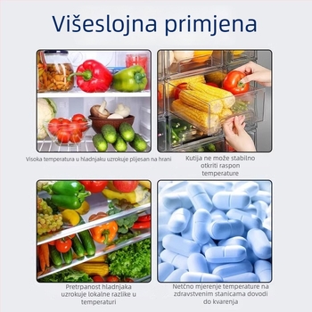 Farmaceutski hladnjak termometar s mjeračem vlage – Visoka preciznost; Porijeklo: Zhejiang, Kina; Marka: Neck strength; Napajanje: Nije navedeno