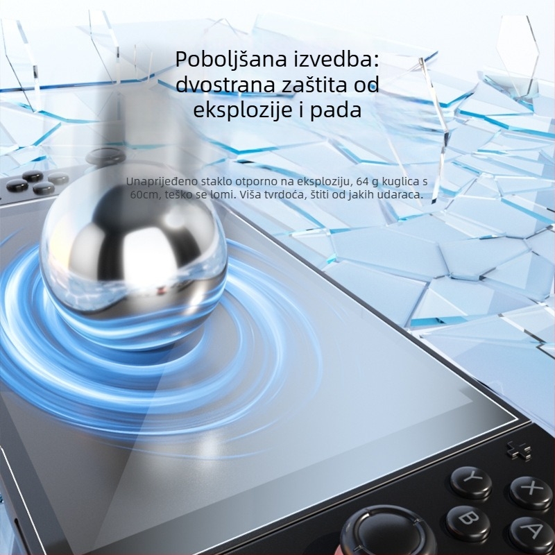 Carmor kaljeno staklo zaštitnik zaslona za Nintendo Switch 2. generaciju - AR anti-refleksija, otporan na otiske prstiju, prednja membrana, potpuno pokriće zaslona