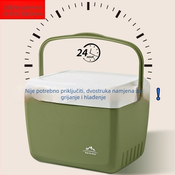 Izolirana kutija za hranu za vozilo i vanjsko kampiranje (gumeni materijal, funkcija samopumpanja, ledeni paket)