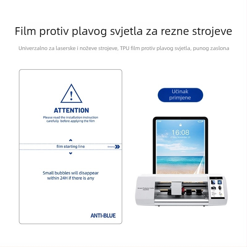 Hydrogel zaštitnik zaslona s potpuno pokrivenjem za iPhone 14 Pro Max – mat završna obrada, zaštita od plavog svjetla, anti otisci prstiju, otporan na prašinu