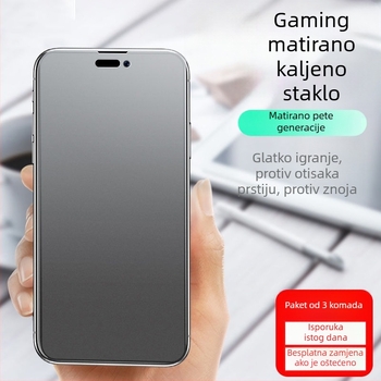 Matirano staklo zaštitnik zaslona za iPhone 14 Pro, 14 Pro Max, 12 Mini i iPhone X, zaštita očiju zelenim svjetlom