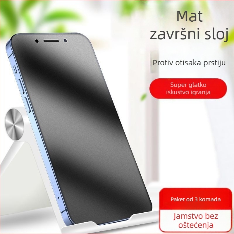 Matirano staklo zaštitnik zaslona za iPhone 14 Pro, 14 Pro Max, 12 Mini i iPhone X, zaštita očiju zelenim svjetlom