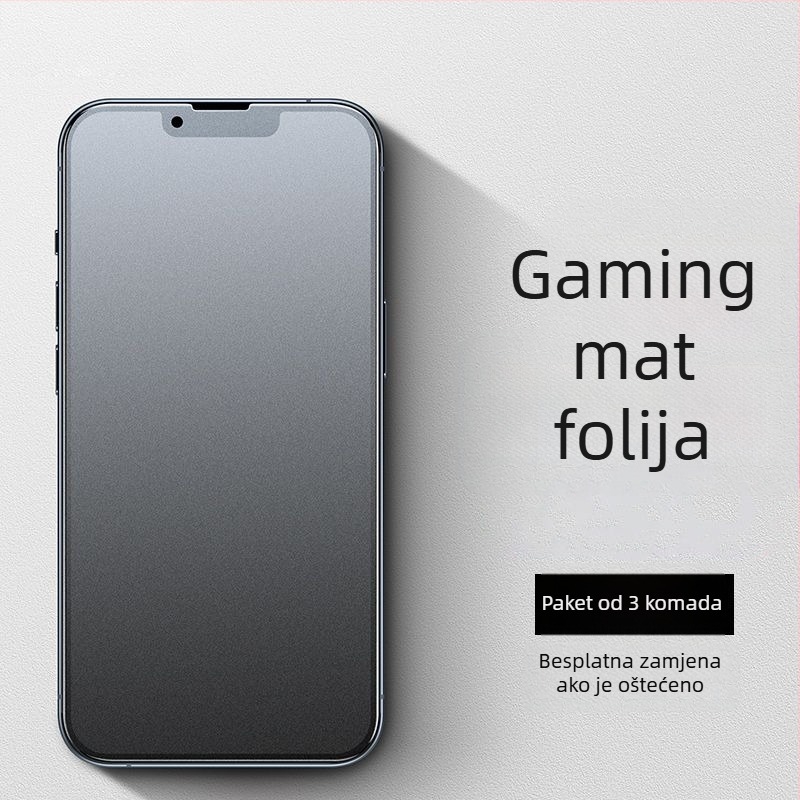 Matirano staklo zaštitnik zaslona za iPhone 14 Pro, 14 Pro Max, 12 Mini i iPhone X, zaštita očiju zelenim svjetlom