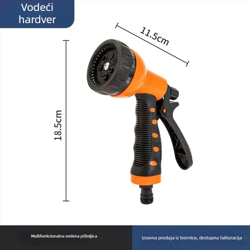 Escape Tiger Vrtni Pistolj Za Vodu – ABS Plast, Višefunkcijski Raspršivač, Podesiv Tok, Pogodan Za Pranje Vozila i Navodnjavanje