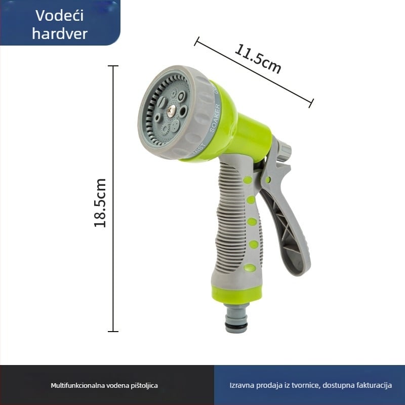 Escape Tiger Vrtni Pistolj Za Vodu – ABS Plast, Višefunkcijski Raspršivač, Podesiv Tok, Pogodan Za Pranje Vozila i Navodnjavanje