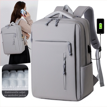 Laptop ranac od Oxford platna, vodootporan, unisex, s zakrivljenim naramenicama, podstava od poliestera.