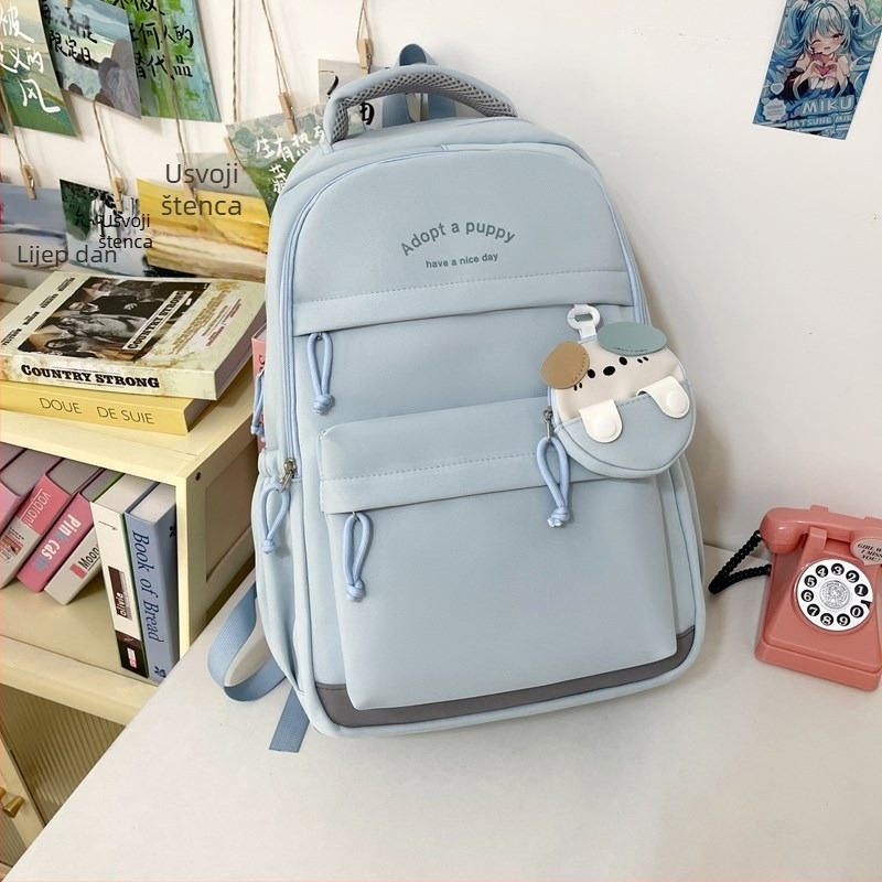 Unisex twill ruksak, kapacitet 20-35L, kompatibilan s 15-inčnim prijenosnim računalom