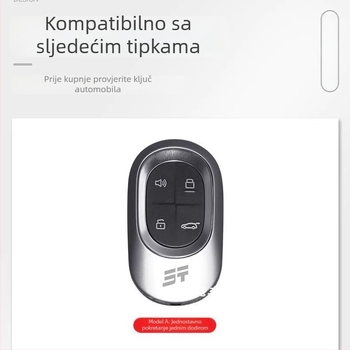 Kućište ključa za Jetour Mountain Sea L7/L9 - cinkova legura, minimalistički stil, šifra Jietu 03