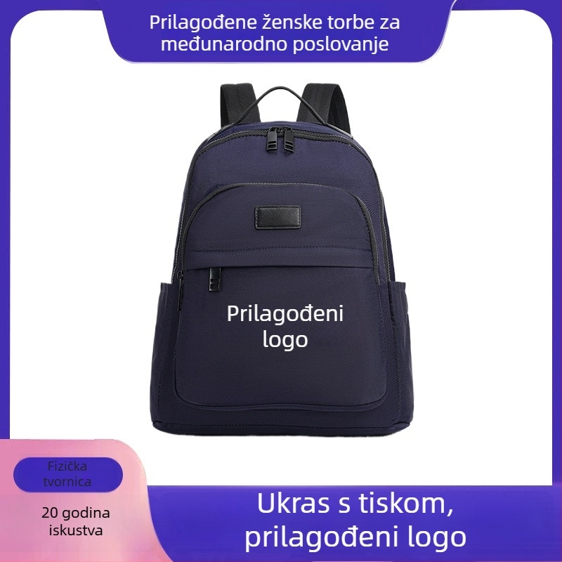 Unisex ruksak za laptop za poslovna putovanja, vodootporan Oxford platno, za 16-inčni laptop