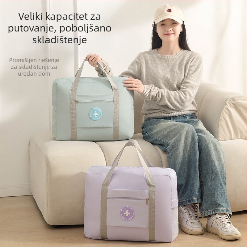 Raspberry kubična putna torba od poliestera, višenamjenska za putovanja i pohranu kozmetike