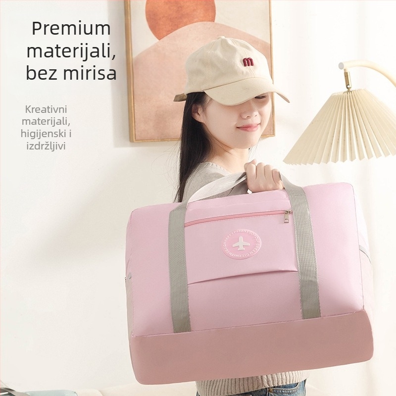 Raspberry kubična putna torba od poliestera, višenamjenska za putovanja i pohranu kozmetike