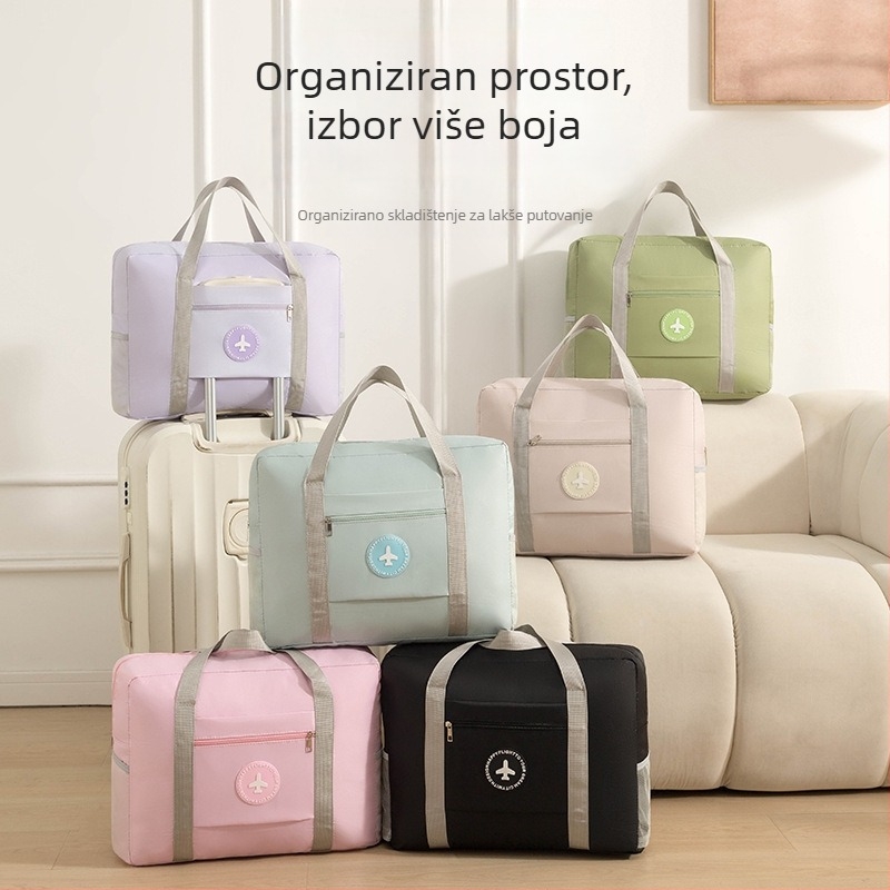 Raspberry kubična putna torba od poliestera, višenamjenska za putovanja i pohranu kozmetike