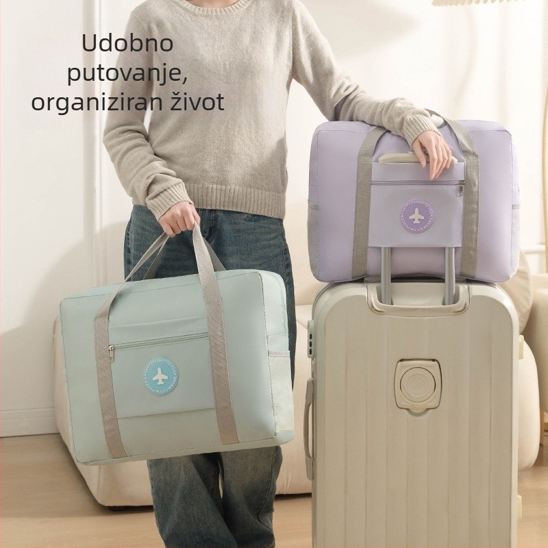 Raspberry kubična putna torba od poliestera, višenamjenska za putovanja i pohranu kozmetike