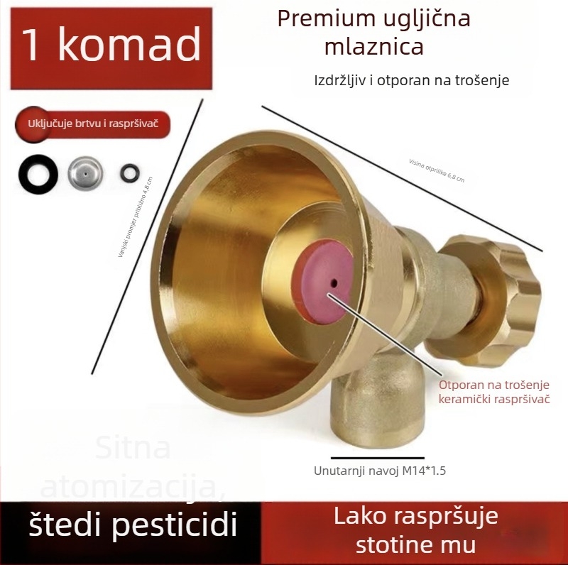 Električni raspršivač s ciklonskom mlaznicom visokog tlaka za raspršivanje pesticida - SHASHENG