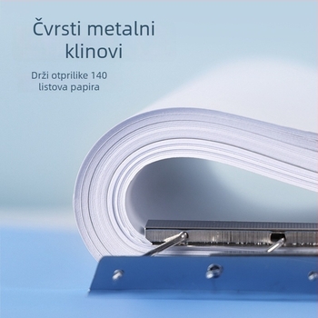 Plastična mapa s jednim zatvaračem za dokumente, mogućnost prilagodbe (debljina ploče 0.7 mm, širina stražnjeg dijela 2.0)