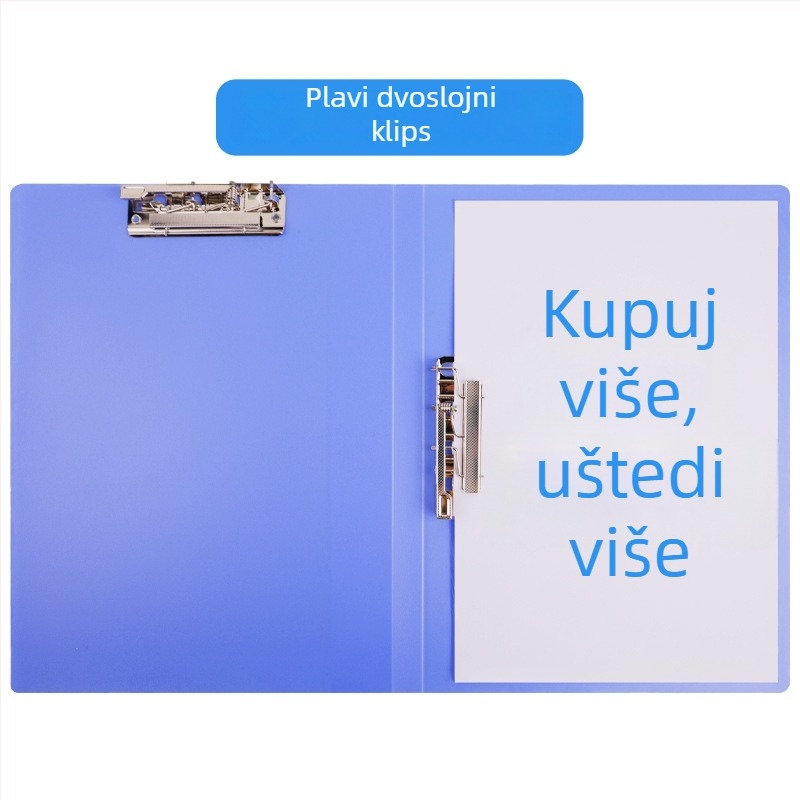 Plastična mapa s jednim zatvaračem za dokumente, mogućnost prilagodbe (debljina ploče 0.7 mm, širina stražnjeg dijela 2.0)