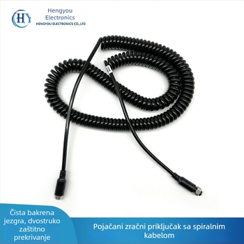 Hengyou kabel za stražnju kameru kamiona s PU kućištem, ROHS certifikat, za zvuk i video