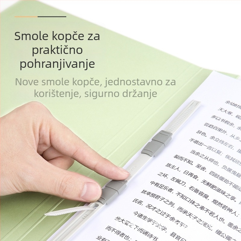 Guoyu A4 Mapa za dokumente s jednim klipom, velika kapaciteta za račune, ugovore i prijedloge