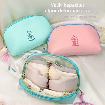 Putna torbica za organiziranje donjeg rublja, model A3, vodootporan poliester, velika kapaciteta, višenamjenska, za grudnjake, čarape i kozmetiku