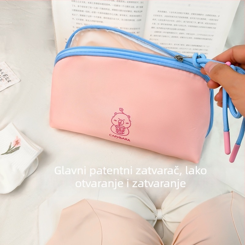 Putna torbica za organiziranje donjeg rublja, model A3, vodootporan poliester, velika kapaciteta, višenamjenska, za grudnjake, čarape i kozmetiku