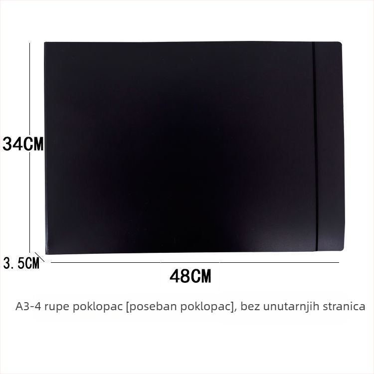 Plastična fascikla s jednim klipom, horizontalnim umetkom i višeslojna prozirna džepa