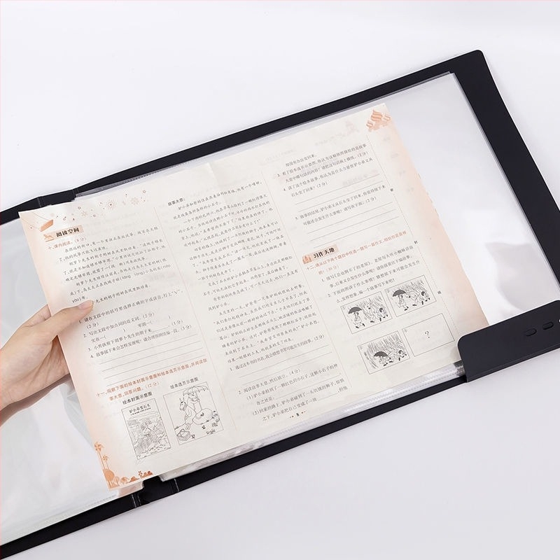 Plastična fascikla s jednim klipom, horizontalnim umetkom i višeslojna prozirna džepa