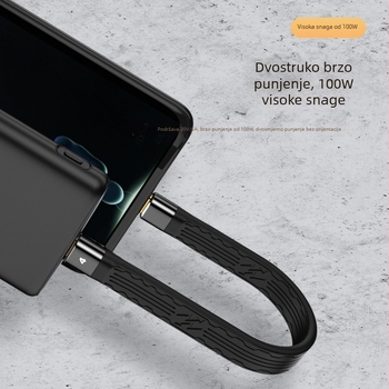 Thunderbolt 4 podatkovni kabel s fleksibilnim FPC, 8K UHD projekcija, PD 100W brzo punjenje, 40Gbps prijenos