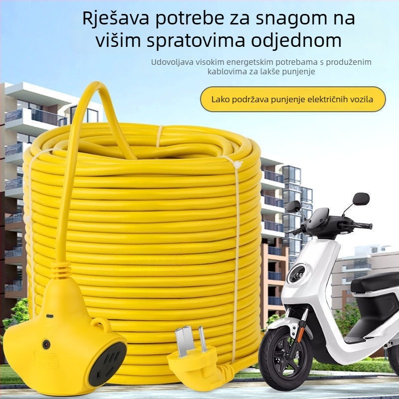 Kabel za punjenje električnog vozila s produženjem i napojnom pločom, model 1, OEM obrada, faktura uključena, tri jamstva nakon kupnje