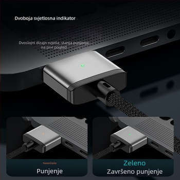 WANCORE 140W Type-C na MagSafe3 magnetski kabel za napajanje za Apple MacBook Air/Pro (OEM)