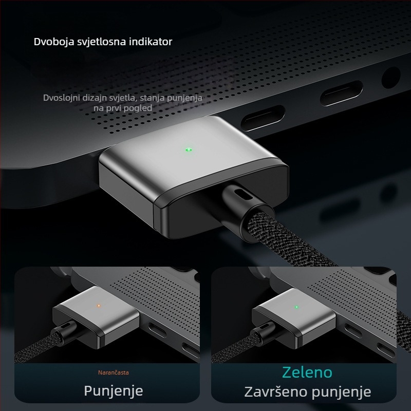 WANCORE 140W Type-C na MagSafe3 magnetski kabel za napajanje za Apple MacBook Air/Pro (OEM)