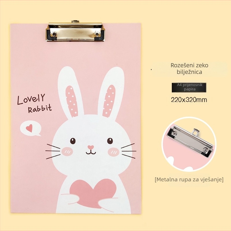 Moon Heng YH-4612 Mapa s klipom u obliku zeca, jednostrani klips mehanizam