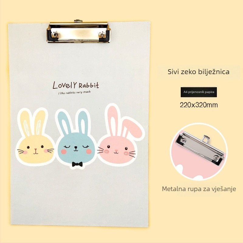 Moon Heng YH-4612 Mapa s klipom u obliku zeca, jednostrani klips mehanizam