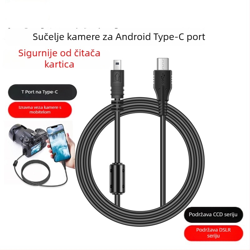 Kabel za podatke za Olympus CCD kameru, T-port linija, kompatibilan s U300, U400, C50/60, VG110, FE100, FE170