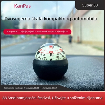 Automobilska kugla vodilica kompas – visoka preciznost, svijetli, metalno tijelo (Materijal: Metal)