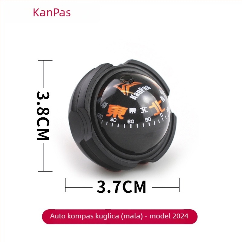 Automobilska kugla vodilica kompas – visoka preciznost, svijetli, metalno tijelo (Materijal: Metal)